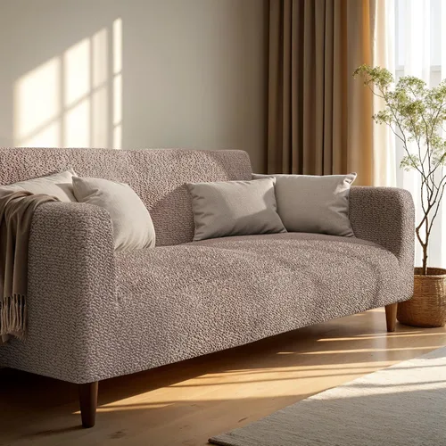 Miniatura 2 de PAULATO BY GA.I.CO. Funda para sillón, sofá, desmontable, para muebles, elástica, de doble vista, colección Microfibra Marsala