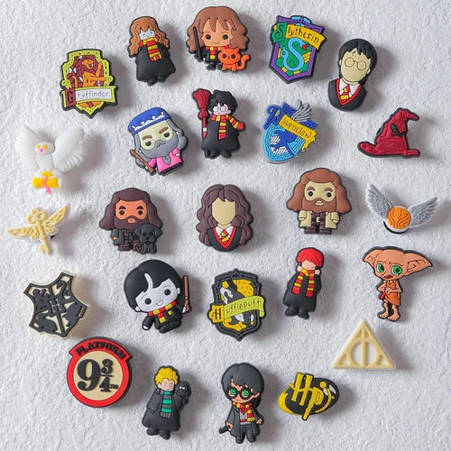 Miniatura 2 de YaqinZ25Pcs Cute Harry Cartoon Shoe Charms Decoration for Boys Girls Men Women. Trendy Designer Accessory for Clog Shoes Party Gifts