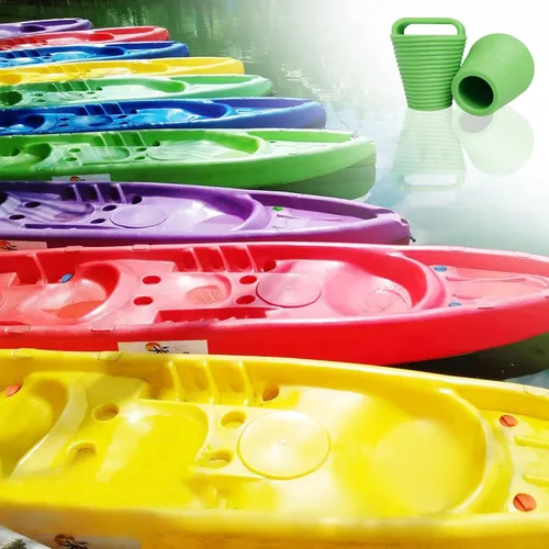 Miniatura 9 de Kit de 8 tapones para kayak, tapones de goma termoplástica, orificios de drenaje, tapón con mango Verde afortunado-8piezas-Large