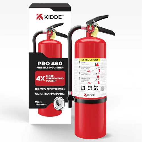 Miniatura 16 de Kidde Extintor de fuego de grado comercial para oficina, escuelas, recargable 1A10BC Extintor recargable y reutilizable para pequeños incendios