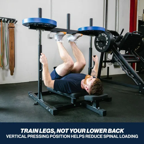 Miniatura 3 de Titan Fitness Máquina de prensa vertical de piernas, entrenamiento de fortalecimiento de piernas para gimnasio en casa, prensas de alta intensidad