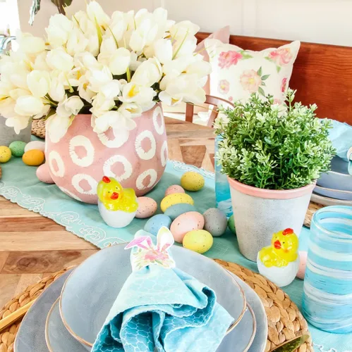 Miniatura 2 de Juego de pollitos de Pascua con patrón de mimbre, salero y pimentero, adorable decoración del hogar, función de mesa y regalo de primavera ideal