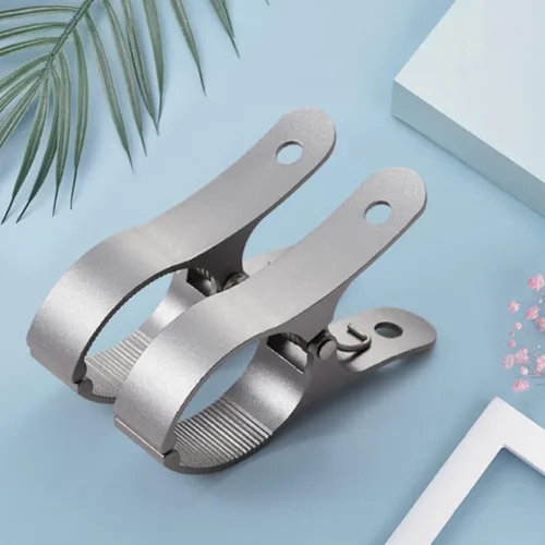 Miniatura 3 de Zerodeko Clips de alta resistencia, 2 clips para toallas de playa, resistentes al viento, abrazaderas de edredón de aleación de aluminio, clips