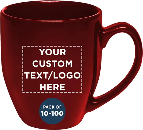 Miniatura 26 de DISCOUNT PROMOS Juego de 10 tazas de café grandes de 16 onzas, paquete a granel, perfectas para té, espresso, capuchino, cacao caliente, color verde
