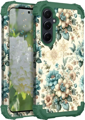 Miniatura 115 de Hocase Funda para Galaxy A37 5G, protección resistente a prueba de golpes, parachoques de goma de silicona suave+funda protectora híbrida