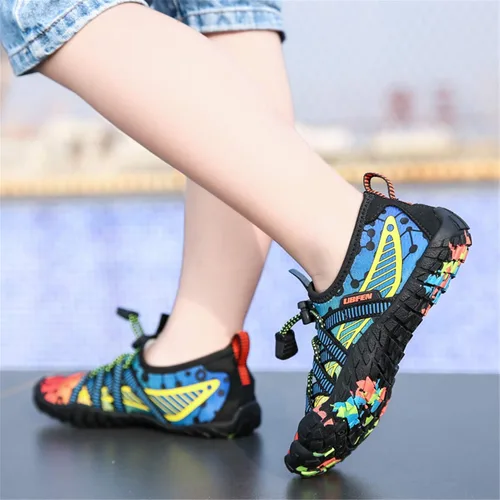 Miniatura 6 de UBFEN - Zapatos para el agua para niños y niñas zapatos acuáticos y livianos de secado rápido para ir a la playa practicar deportes hacer natación e
