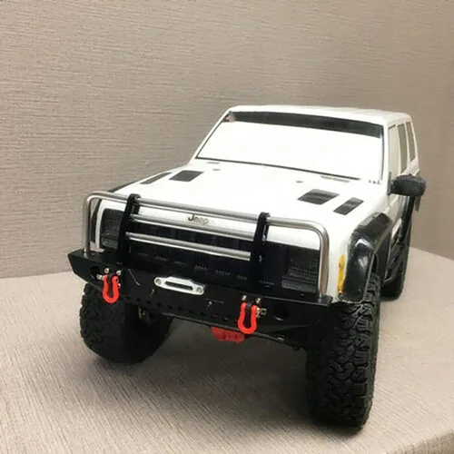 Miniatura 7 de LCX Racing 1/10th RC Crawler Car Metal Bull Push Bar Parachoques delantero para TRX4 TRX-4 Axial SCX10 II 90046 Redcat Gen8 Scout II