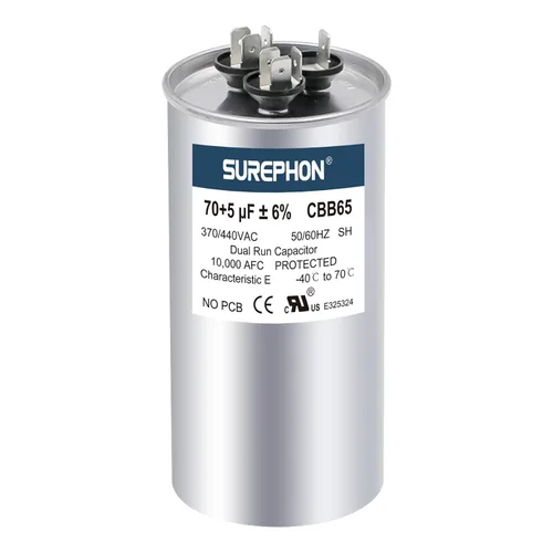 Miniatura 12 de Condensador CBB65 para ac 45/5 uf 45+5 MFD ±6% Run Dual 370-440 voltios, funciona para HVAC, acondicionadores de aire, bombas de calor