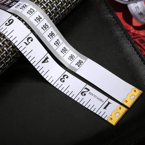 Miniatura 5 de Cinta métrica suave de 79 pulgadas/78.7 in, cinta métrica de bolsillo para coser cuerpo, tela a medida, color blanco, paquete de 2