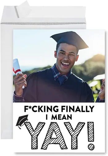 Miniatura 10 de Andaz Press Tarjeta fotográfica de graduación jumbo personalizada de 8.5 x 11 pulgadas con sobre, tarjeta de felicitación personalizada de clase