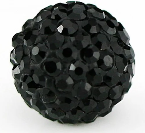 Miniatura 6 de RUBYCA Pave - Cuentas de arcilla de cristal checo para joyería Shamballa (20 unidades, 0.472 pulgadas, morado claro)