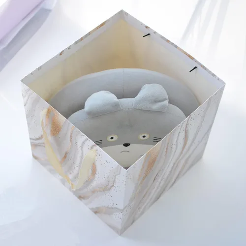 Miniatura 4 de Bolsa de regalo extragrande, bolsa grande cuadrada reutilizable de 11.8 pulgadas con asa, para bodas, cumpleaños, regalos, día de la madre, regalo 4
