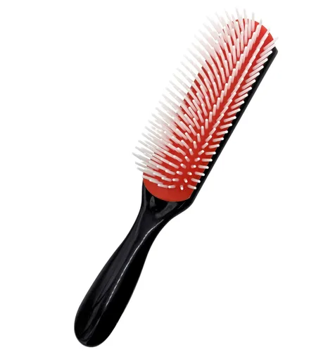 Miniatura 8 de MDSTYLE Cepillo para cabello rizado, grueso, ondulado y enrollado, definición de rizos, desenredante, peinado, secado por soplado, moldeador