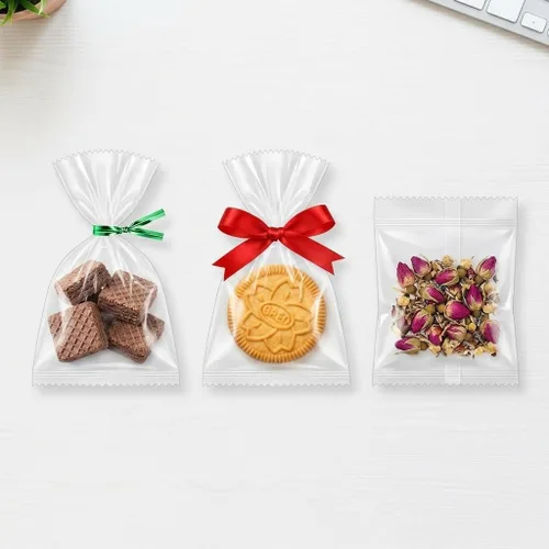 Miniatura 2 de IXIGER 200 bolsas de celofán transparente de 4.3 x 5.9 pulgadas, bolsas transparentes para galletas y bolsas de golosinas para galletas