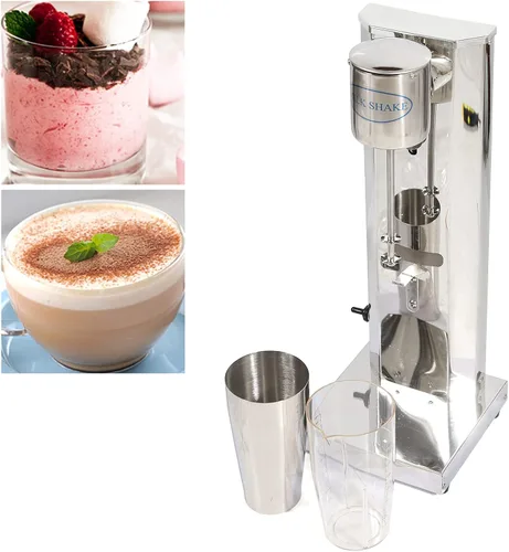 Miniatura 3 de Máquina comercial de batido de una sola cabeza, mezclador de bebidas de acero inoxidable, 110 V, 18000 RMP, máquina de helados, exprimidores