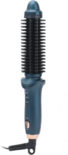 Miniatura 5 de Rizador termostático para rizar el cabello 2 en 1, cepillo eléctrico portátil para rizar el cabello, kit de alisador de doble propósito, calentador
