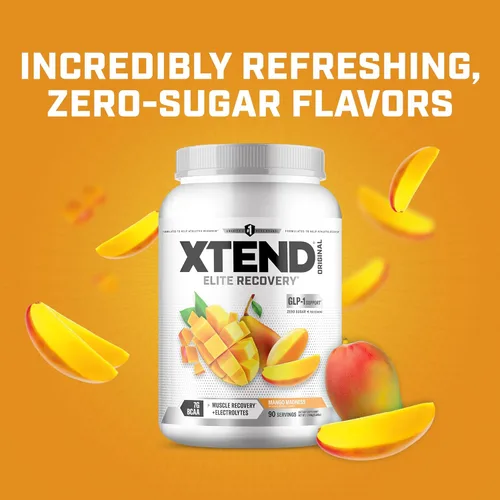 Miniatura 5 de XTEND Original BCAA - Polvo de Mango Madness Bebida de recuperación muscular post entrenamiento sin azúcar con aminoácidos 7g de BCAA