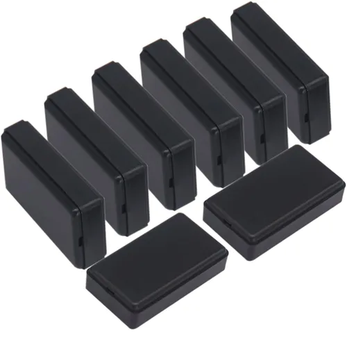 Miniatura 31 de Zulkit 12 cajas de proyecto de plástico ABS para proyectos eléctricos, caja de conexiones de energía, color negro, 1.97 x 1.10 x 0.59 pulgadas