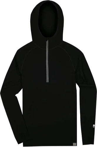 Miniatura 4 de MERIWOOL Sudadera con capucha para hombre, ligera, de lana merina, manga larga, térmica