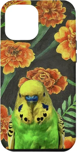Miniatura 6 de iPhone 11 Budgie Orange Yellow Marigolds Vintage Flower Pattern Case