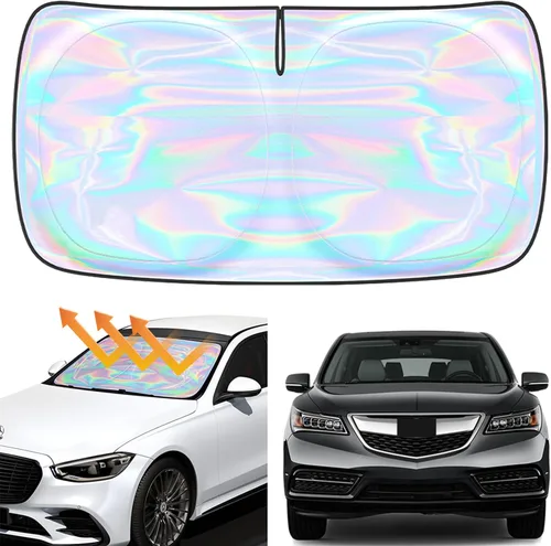Miniatura 16 de Parasol para parabrisas Rivian R1S R1T 2022-2026 – Parasol compatible con Rivian R1S R1T plegable para ventana delantera, protector de visera solar
