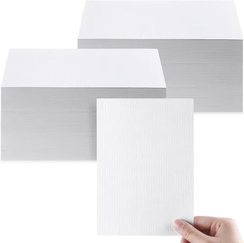 Miniatura 9 de Geosar 50 hojas de cartulina de lino, cartulina para invitaciones, papel de impresora pesado de 92 lb, 250 gsm, tarjetas de índice para impresora