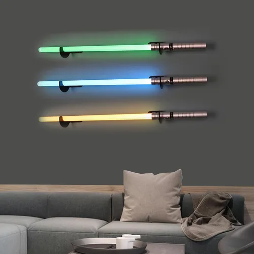 Miniatura 7 de Soporte de Pared para Sable de Luz - Soporte de Pared para Sable de Luz - (Negro 2 juegos) - Soporte de Sable de Luz para Pared - Base para Sable