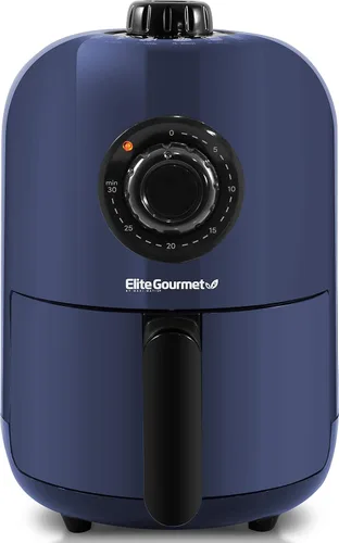 Miniatura 12 de Horno de Aire Frito Elite Gourmet EAF0852SS, Capacidad de 8.5 Qt. con función de freír al aire, asar, tostar, hornear y asar con convección, Acero