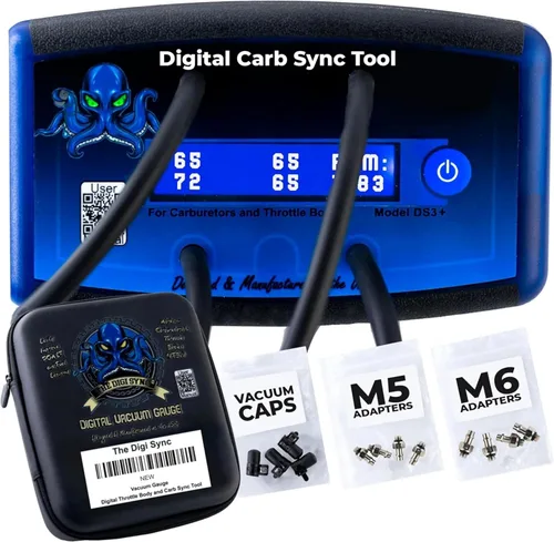 Miniatura 9 de 6 canales: el cuerpo del acelerador digital Digi Sync y la herramienta de sincronización de carbohidratos, sincronizador de carburador fácil de usar