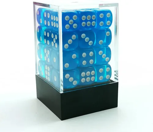 Miniatura 24 de Bescon 0.472 in 6 lados dados 36 en cubo, 0.472 in seis caras Die (36) bloque de dados, efecto Géminis en todos los colores surtidos de flores