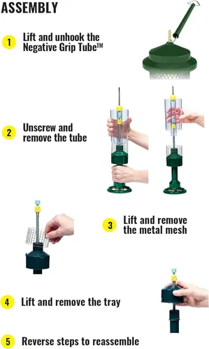 Miniatura 8 de Comedero para Nueces Squirrel Buster - Comedero para Pájaros a Prueba de Ardillas para Nueces y Frutas, Dos Mallas
