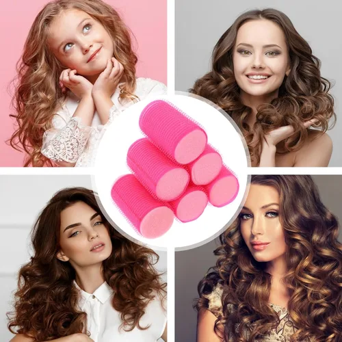 Miniatura 5 de Uonlytech Juego de 8 rulos de esponja para el cabello, rodillos de espuma de autoagarre, herramientas de peluquería para mujeres y niñas, cabello
