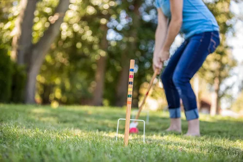 Miniatura 7 de Triumph Sports Juego de croquet para 6 jugadores principiantes