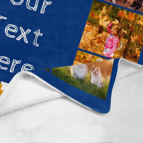 Miniatura 4 de Manta personalizada con fotos, texto, 17 fotos, manta personalizada con imagen, para adultos, niños y amigos, para cumpleaños, Navidad, Halloween