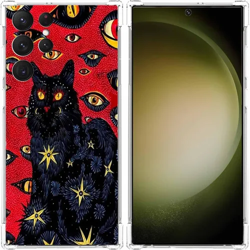 Miniatura 57 de Funda estética de collage para Samsung Galaxy S23 Ultra, patrón de citas positivas, funda de TPU suave de moda compatible con Galaxy S23 Ultra
