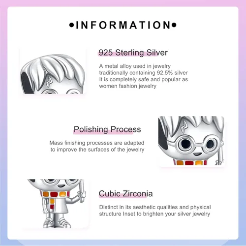 Miniatura 11 de Dijes de plata de ley 925 con diseño de oso dorado para mujer, pulseras y collares, regalos para familiares y amigos, 3 piezas/paquete