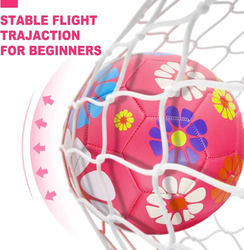 Miniatura 7 de Soccer Balls Size 3 for Girls Soccer Ball for Kids Aged 4-6 6-8 Beginners Outdoors Sports Ball Recreation Playing Ball Birthday Christmas Back to