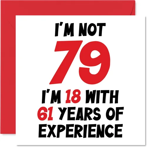 Miniatura 54 de Tarjeta de cumpleaños número 100 para mujeres y hombres, no 100, soy 18 con 82 años de experiencia, divertida tarjeta de felicitación de feliz