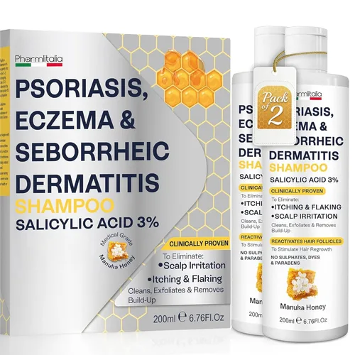 Miniatura 9 de Champú para psoriasis para cuero cabelludo seco y con picor - Tratamiento para el cuero cabelludo con psoriasis para aliviar el eccema, dermatitis