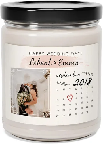 Miniatura 15 de NHI - Velas personalizadas con foto, regalo de vela personalizada, cera de soja perfumada, decoración del hogar, tarro de 9 onzas, fabricado
