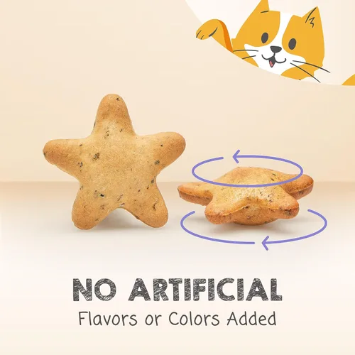 Miniatura 5 de MEOWEE! Starry Spinners - Golosina para gatos, 2.8 onzas, regalo 2 en 1 y juguete hecho con pollo real, hígado de pollo y hierba gatera, fomenta