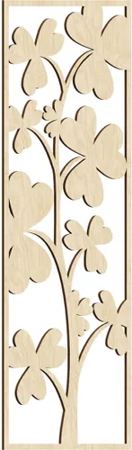 Miniatura 27 de 9 3/8 pulgadas de ancho x 24 3/8 pulgadas de alto x 1/4 pulgadas de alto, Bradford Paneles de pared decorativos de madera de calado, roble rojo rojo