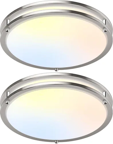 Miniatura 23 de Luces de Techo LED de 12 Pulgadas 36W, 2700K/3000K/4000K/5000K/6500K Ajustables de Montaje Empotrado, 3200LM Súper Brillantes Regulables Accesorio