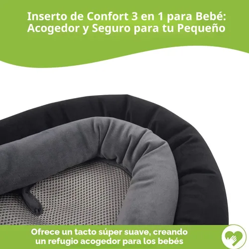 Miniatura 4 de COOLBEBE Soporte 3 en 1 mejorado para el cuerpo del bebé para recién nacido, bebé, niño pequeño - Almohadilla de cojín de inserción para asiento