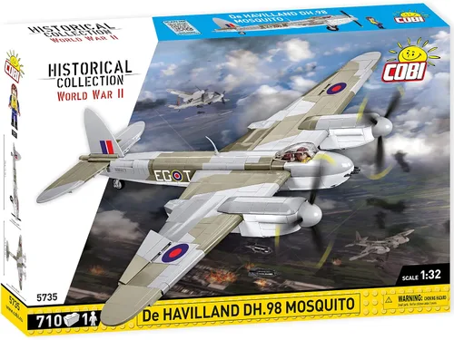 Miniatura 3 de COBI Colección Histórica WWII De Havilland DH.98 Mosquitero Avión, Madera