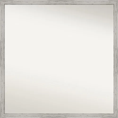 Miniatura 990 de Amanti Art Espejo de baño blanco para sobre el fregadero, 32 x 45 pulgadas, espejo de tocador rectangular blanco esbelto, marco de madera moderno