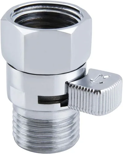 Aomasi - Válvula de ducha, válvula de cierre de latón, regulador de caudal, regulador de flujo de agua, cabezal de ducha universal, interruptor de