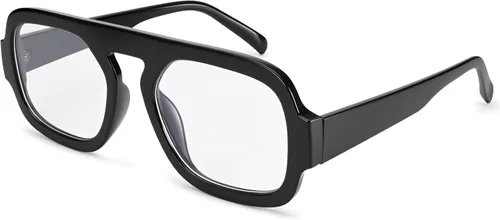 Dollger Lentes de luz azul para mujer, cuadrados, de aviador, bloqueo de luz azul, lentes retro para computadora, TV, juegos, UV400