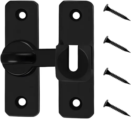 1 pestillo de puerta de granero, cerradura de puerta corredera, cerradura de puerta de granero, cerradura de cerradura de puerta, cerradura de
