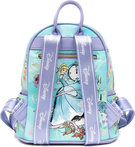 Miniatura 5 de Mini mochila de moda de cuero vegano Cenicienta de 11 pulgadas, Azul, Classic